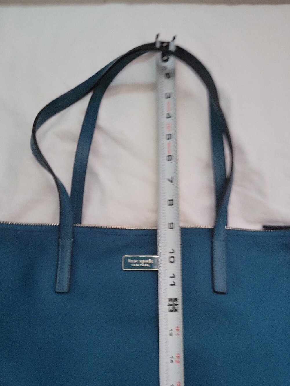 Kate Spade Hayden Deep Teal Nylon zip-top tote - Picture 7 of 10